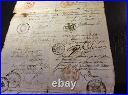Magnifique Et Long Passeport De 1819/1821