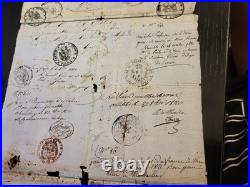 Magnifique Et Long Passeport De 1819/1821