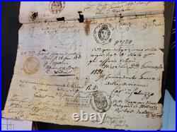 Magnifique Et Long Passeport De 1819/1821