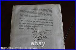 Mai 1798 Circulaire signée sur les CARTES à jouer autographe régicides