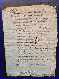 Manuscrit 1633 Provence Procès Noblesse FORBIN / VOGÜÉ / LA BARBEN