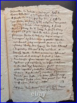 Manuscrit 1633 Provence Procès Noblesse FORBIN / VOGÜÉ / LA BARBEN