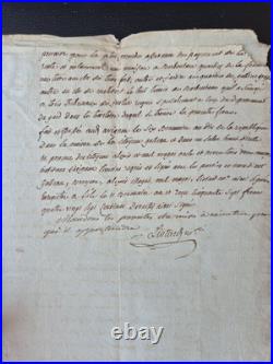 Manuscrit Consulat An X 1801 Bail Grange Pavillon Avignon Galléan Barbentane