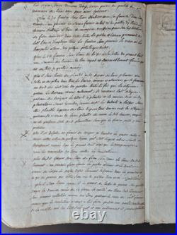 Manuscrit Consulat An X 1801 Bail Grange Pavillon Avignon Galléan Barbentane