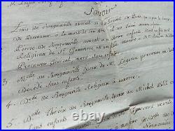 Manuscrit Genealogie Filiation / Marine / Louis Antoine De Bougainville Amerique