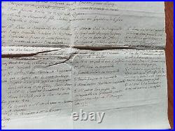 Manuscrit Genealogie Filiation / Marine / Louis Antoine De Bougainville Amerique