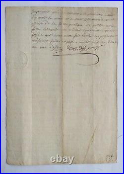 Manuscrit, Lettre a Napoleon, Filigranes, 1809, signe Liotard