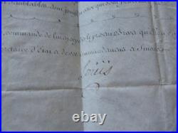 Manuscrit Signe Par Louis XV / Claude Charles De Mayrot Cavalerie Bourbon