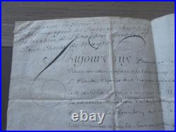 Manuscrit Signe Par Louis XV / Claude Charles De Mayrot Cavalerie Bourbon