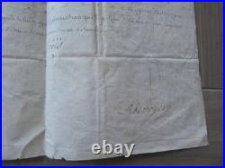 Manuscrit Signe Par Louis XV / Claude Charles De Mayrot Cavalerie Bourbon