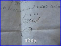 Manuscrit Signe Par Louis XV / Claude Charles De Mayrot Cavalerie Bourbon