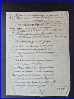 Manuscrit XVIIe Uniforme Archer Galères Armes du Roi Louis XIV Broderie