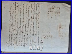 Manuscrit XVIIe Uniforme Archer Galères Armes du Roi Louis XIV Broderie