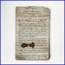 Manuscrit ancien, Testament de Louis XVI, copie d'époque, France, XVIIIe
