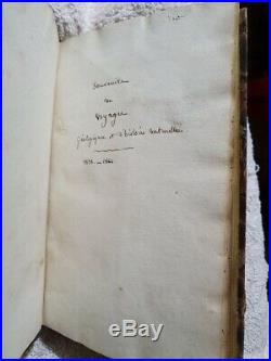Manuscrit, exploration France minéralogie, géologie, volcanologie XIXème