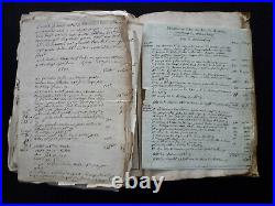 Manuscrit livre de comptes 1804-1826 propriété dans l'Allier commune du Donjon