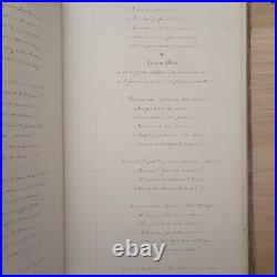 Manuscrit religieux A. M. D. G. Textes, chants, vers 1866
