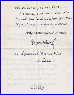 Marcel PAGNOL Intéressant ensemble et lettre autographe signée 1868