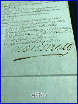 Maréchal Macdonald / Document Signé / Rome (1798) / Campagne D'italie / Napoléon