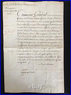 Marie Antoinette / Document Signé (1783) / Tresorier Du Roi / Versailles /