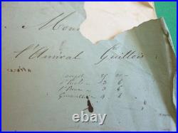 Marine, Amiral Edmond PRIS, Etude manuscrite autographe, 35 pages, 1857, Rare Marine, Amiral Edmond PRIS, Etude manuscrite autographe, 35 pages, 1857, Rare