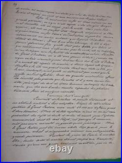 Marine, Amiral Edmond PRIS, Etude manuscrite autographe, 35 pages, 1857, Rare Marine, Amiral Edmond PRIS, Etude manuscrite autographe, 35 pages, 1857, Rare