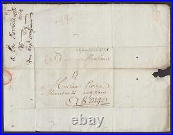 Marque Postale La Rochelle 1724 De Bruges Ind 10 Vendu Brunet 130 Euros 2001