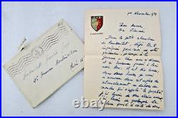 Maurice DRUON lettre autographes signée