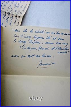Maurice DRUON lettre autographes signée