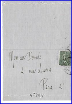 Maurice Ravel autographe L. A. S DEMETS, Impressionisme, Miroirs