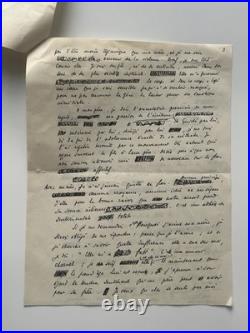 Maurice TOESCA Manuscrit & Envoi Autographe