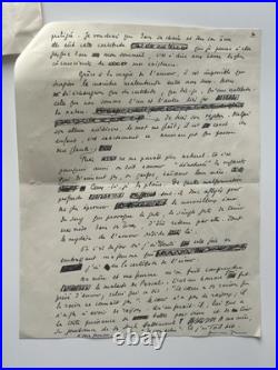 Maurice TOESCA Manuscrit & Envoi Autographe