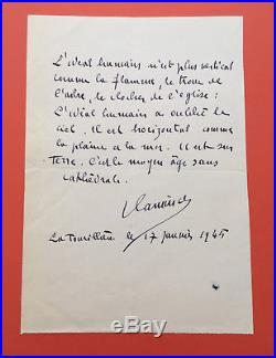 Maurice de VLAMINCK Lettre autographe signée