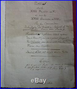 Memoires Du General D'empire Jube De La Perelle Manuscrit Inedit 1823