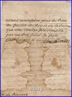 Militaire Anne Jules de NOAILLES maréchal de France lettre autographe signée