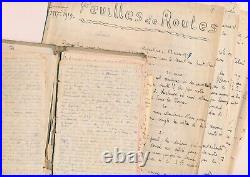 Militaria 1re GUERRE 1914-1918 8e régiment Génie 28 pages CARNET autographe