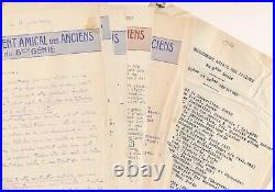 Militaria 1re GUERRE 1914-1918 8e régiment Génie 28 pages CARNET autographe