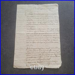 Minute originale 1729 Au Roy étant en son Conseil présentée Roi LOUIS XV Rare