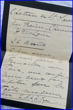 Mme CATULLE-MENDES lettres autographes manuscrites & signées