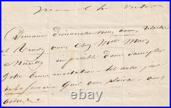 Mon cher Victor. Lettre autographe signée d'ALEXANDRE DUMAS à VICTOR HUGO