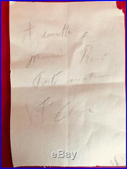Mot autographe signé Louis Ferdinand Celine