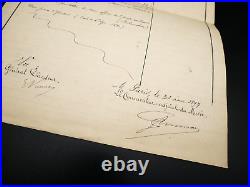 Musée Historique de l'Armée Invalides Dons Gasser Manuscrit Sabretache