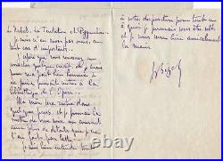 Musique Jacques BIZET fils Georges Bizet lettre autographe signée Halévy