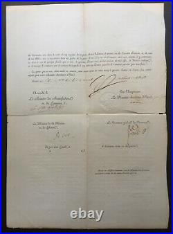 NAPOLÉON IER Document / lettre signée Blocus continental 1813