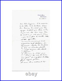 NAPOLÉON III / Lettre autographe signée / Tendresse pour Eugénie et leur fils