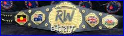 NEW RW Heavyweight Championship Belt taille adulte zinc métal