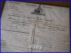 Napoleon BONAPARTE Brevet signé lieutenant BERTHIER 1804