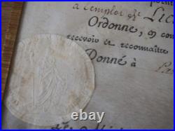 Napoleon BONAPARTE Brevet signé lieutenant BERTHIER 1804