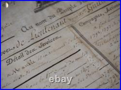 Napoleon BONAPARTE Brevet signé lieutenant BERTHIER 1804