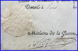 Napoléon Bonaparte Document / lettre signée Général Dejean Aide camp Empereur